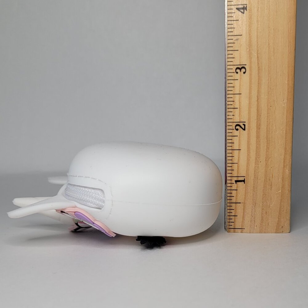 Claire's Unicorn Butterfly Crown Silicone Coin Purse White Jelly Wallet - Picture 7 of 7